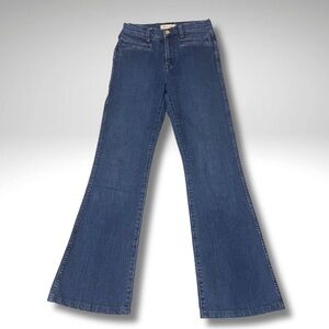 Madewell Flea Market Flare High Rise Classic Blue Denim 29.5” Inseam Size 25